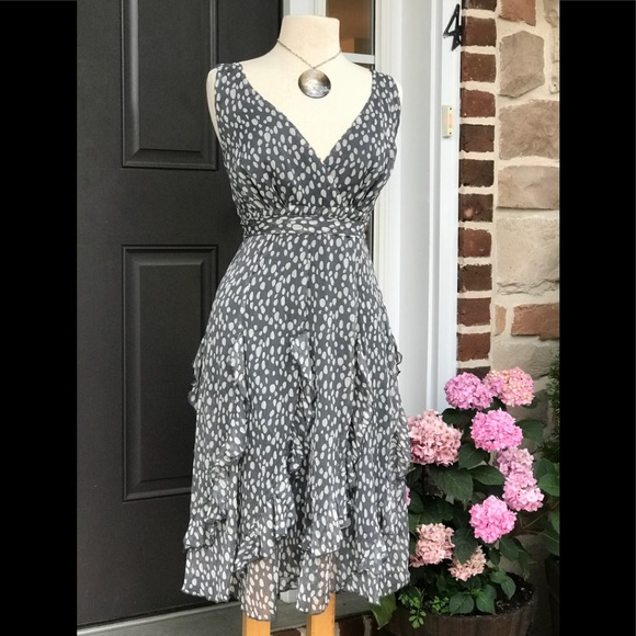 Sassy Polka Dot Ruffled Dress XS sheer with lining - Picture 8 of 8